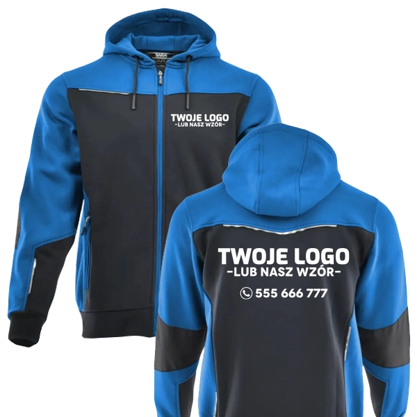 Bluza ZIP COMFORT PLUS z nadrukiem